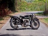 a motorcycle that is parked on the side of the road