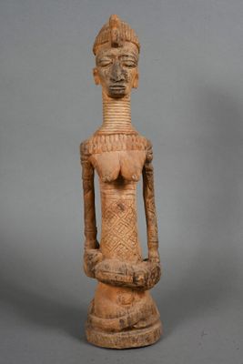 an image of a statue of a woman with a large breast