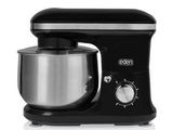 a close up of a black and silver mixer on a white background