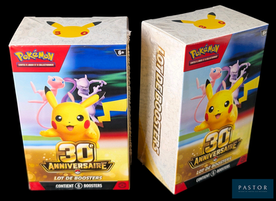 deux boîtes de jouets Pikachu et Pokémon pour le 30e anniversaire