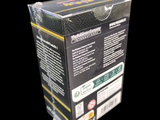 a box that is open on a black background