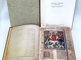 an open book with a picture of a man and a woman on it