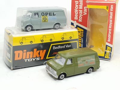 three toy cars that are sitting next to each other