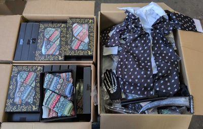 224 / 1 palette de 180 kg de chemises, accessoires dég…