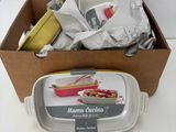 a box of food that is sitting on a table