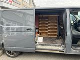 a van that has a small storage area in the back of it