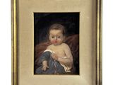 une image représentant un tableau où l'on voit un bébé tenant un livre