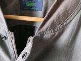 a close up of a shirt with a label on it