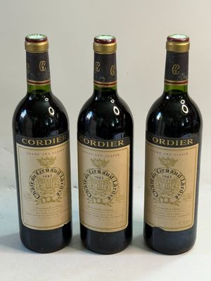 3 bouteilles Château GRUAUD LAROSE 1982 1982
