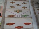 a lot of cigars on display on the table