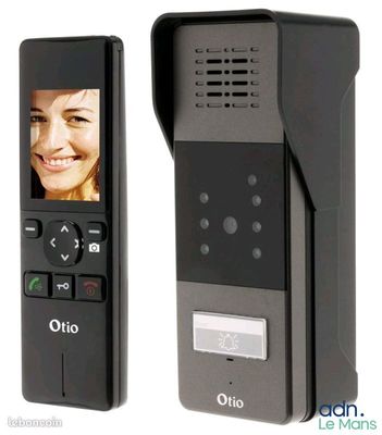 a picture of a cell phone with a picture of a woman on the screen