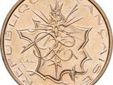 a close up of a coin with an image of a person on it