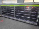 a large display case in the middle of a store