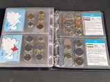 a book with a bunch of coins inside of it
