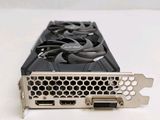 a close up of a video card on a white surface