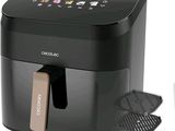 an image of a black air fryer sitting on top of a counter