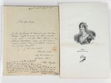 un gros plan sur un livre sur lequel figure le dessin d'une femme