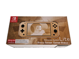a nintendo switch lite in a box on a white background