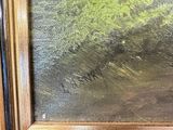 an image of a painting of a tree in a field of grass