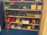 a room with shelves and bins of assorted items