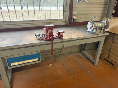 an image of a workbench in a garage