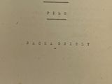 an old book with a black and white title on it