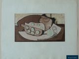 un dessin représentant un morceau de fromage et une tranche de pain dans une assiette