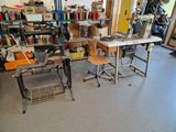 a picture of a garage with a lot of tools on it