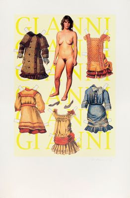 a picture of a book with a picture of women ' s clothes