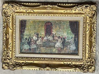 a picture of a painting hanging on a wall