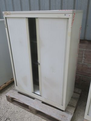 Armoire à hauteur d'appui crème 100x44xh136, pas de tva, Mis… - Photo 1