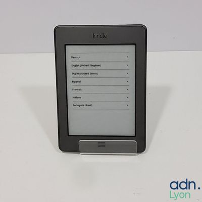 a kindle that is sitting on a table