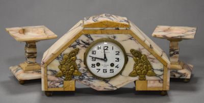 a clock that is sitting on top of a table