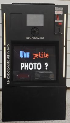 a vending machine that has a message on it