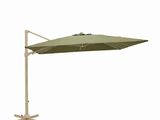 a green umbrella on a white background with a white background