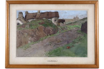 Charles HEYMAN (1881-1915) Chemin devant le prieuré - Photo 1