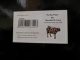 une photo d'une carte sur laquelle figure une vache