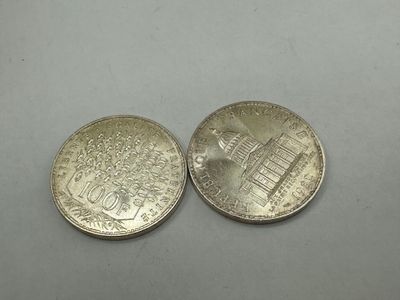 Deux pièces de 100 francs commémoratives - Photo 1