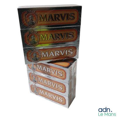 trois boîtes de Marvis Marvis Marvis Marvis Marvis Marvis Marvis Marvis