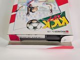 a box with a picture of a soccer game inside of it