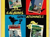 an old comic book with pictures of cartoon characters on it