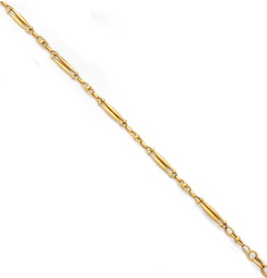 CHAINE de MONTRE en or jaune 750 mil. maille fantaisie. Poids 16,2 g L - Photo 1