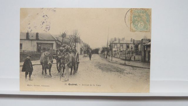 Guéret : Avenue de la Gare (Mothe 91). B.E. Carte rare !!!