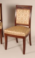 Paire de chaise en acajou et placage d'acajou à dossier rect… (photo 6)