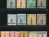 un gros plan sur un ensemble de timbres présentant différents motifs