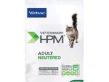a bag of veterinary hpm adult neuterd cat food