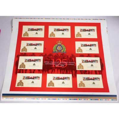 an image of a picture of a red and white table cloth with a picture of the royal family