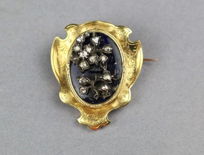Broche En Or Blanc 18K (750 Millièmes) - Transformée D'une Ancienne Pièce
