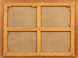 an old wooden window with a glass pane in the middle