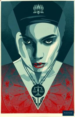 a poster of a woman with a crown on her head